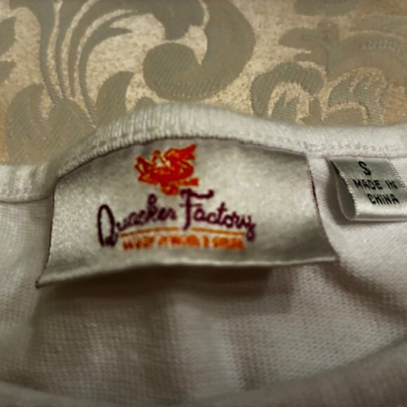 Quaker Factory Beaded/Sequin Beach Scene Pull Over Tee - Size Small - Picture 4 of 10